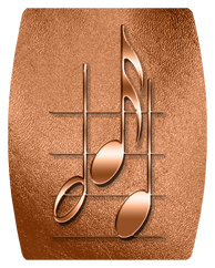 DAREC 382 CP Music Notes Copper
